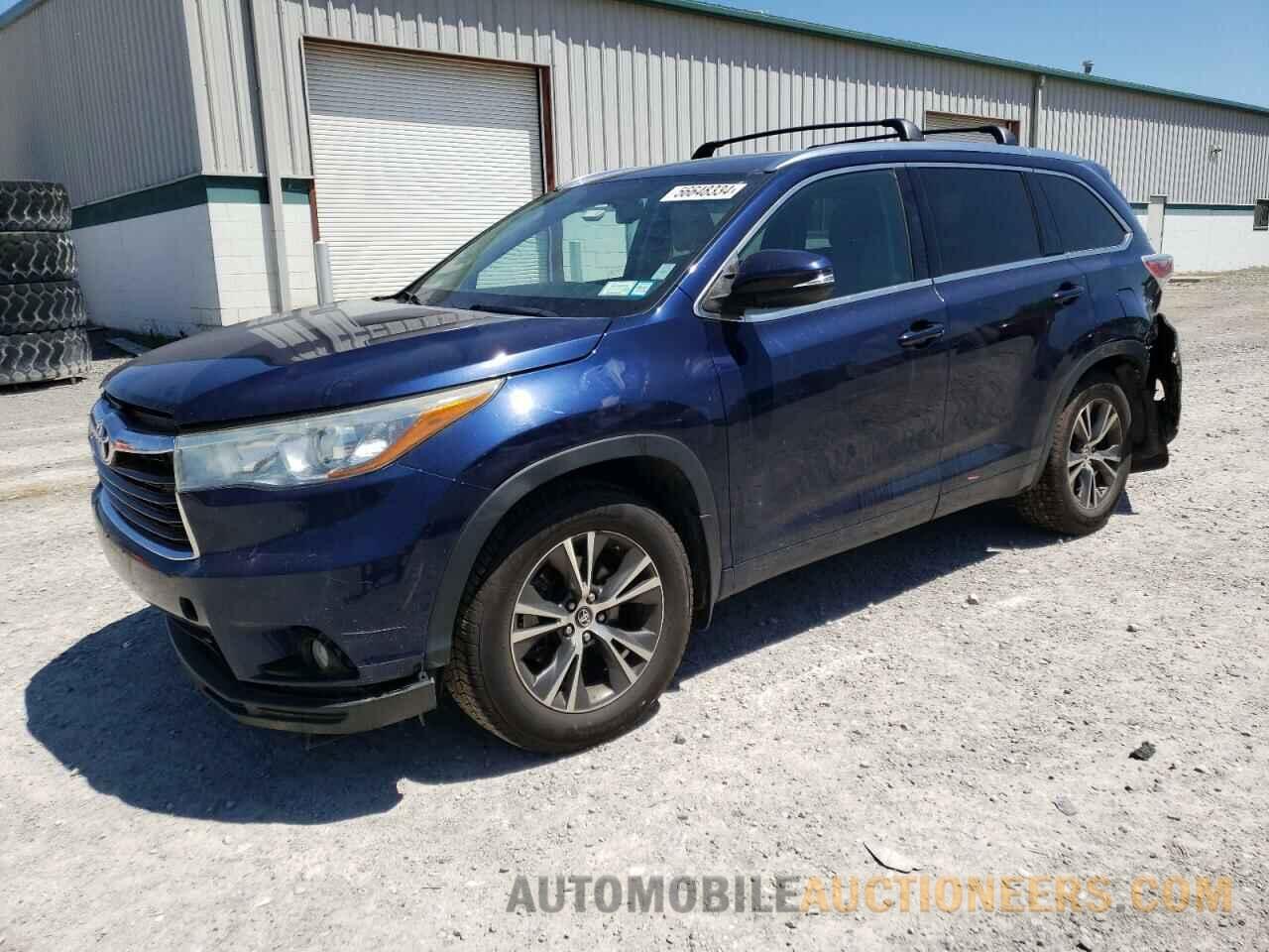 5TDJKRFH0GS264729 TOYOTA HIGHLANDER 2016