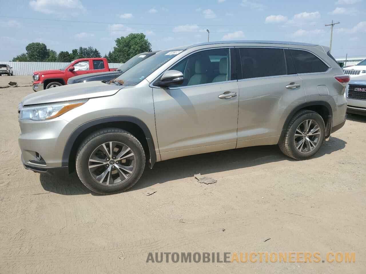 5TDJKRFH0GS265122 TOYOTA HIGHLANDER 2016