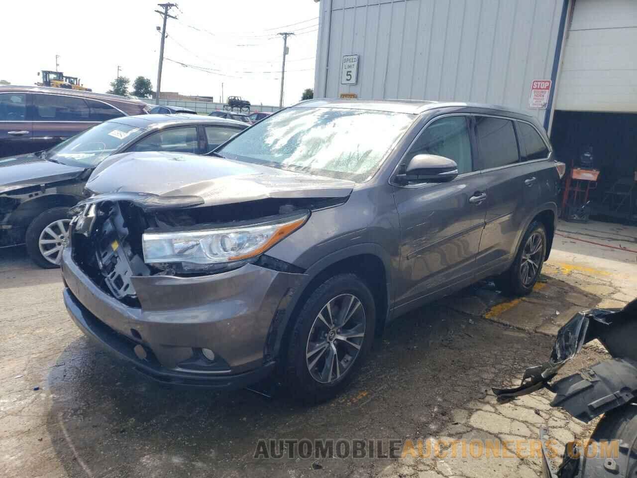 5TDJKRFH0GS283118 TOYOTA HIGHLANDER 2016