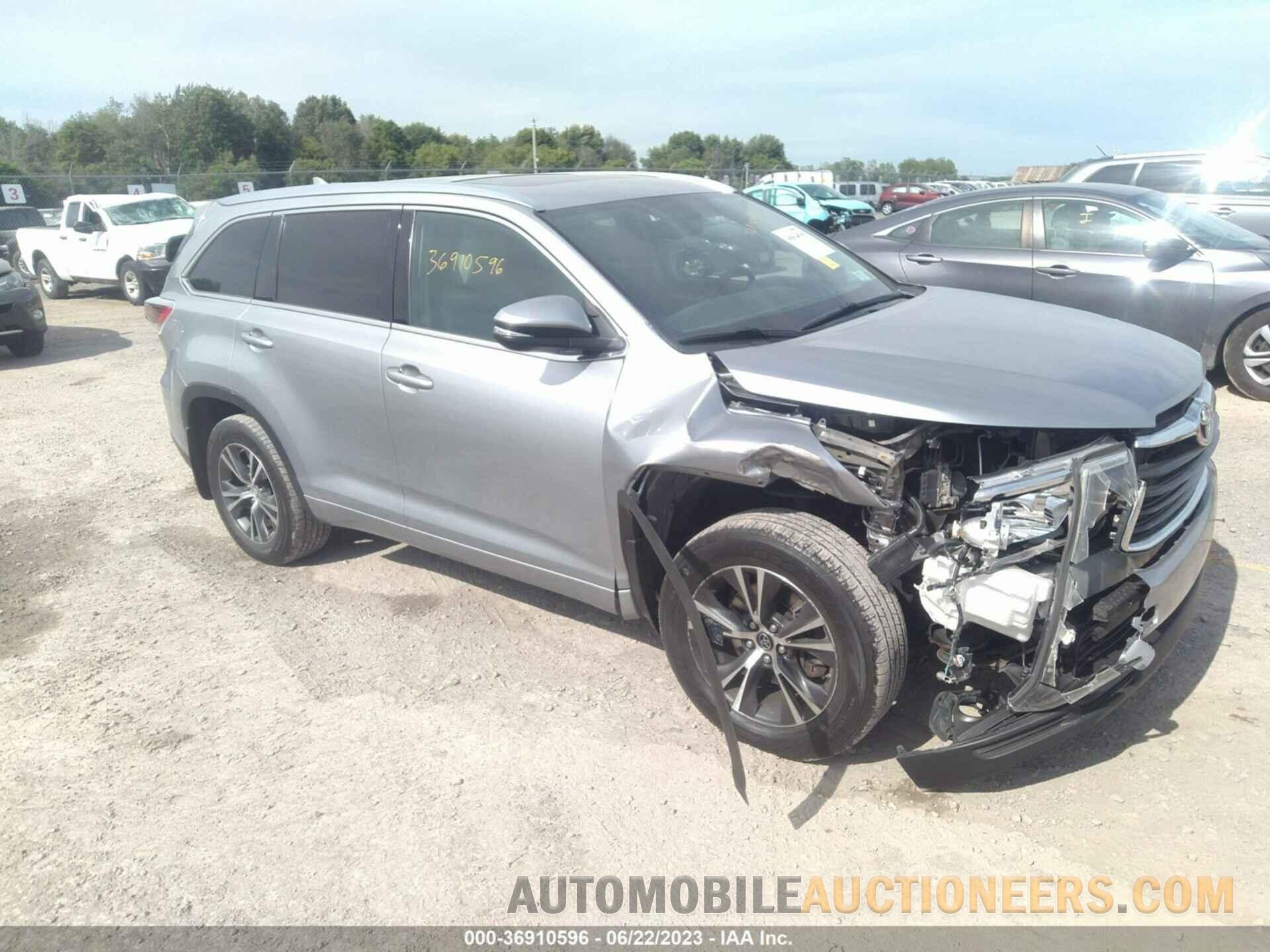 5TDJKRFH0GS283524 TOYOTA HIGHLANDER 2016