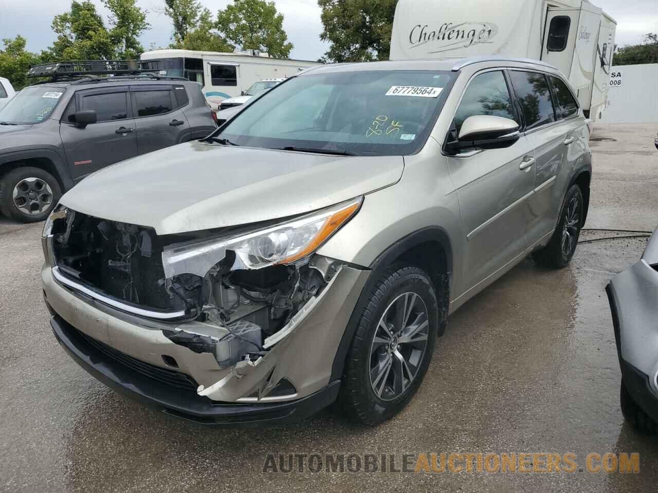 5TDJKRFH0GS318210 TOYOTA HIGHLANDER 2016