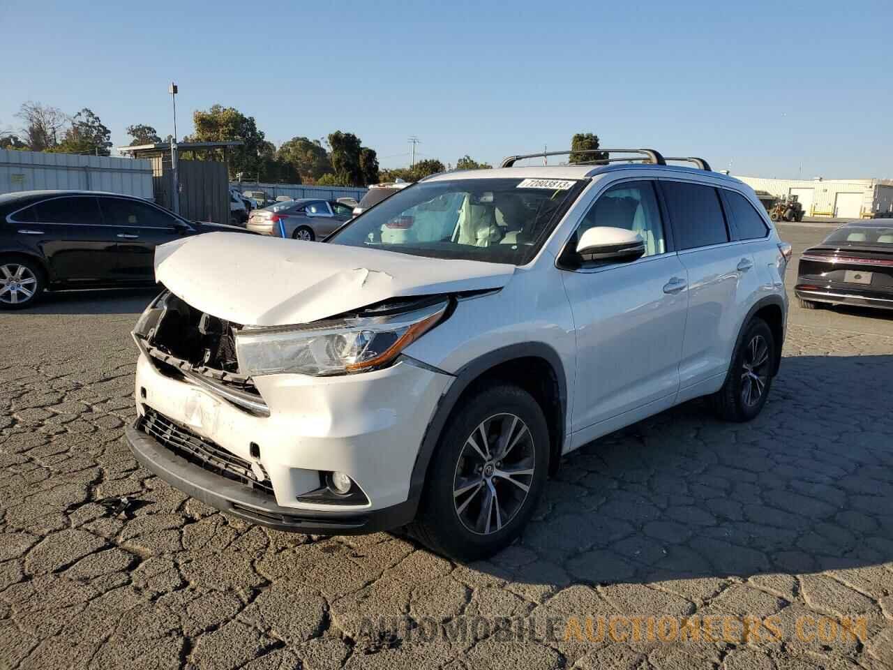 5TDJKRFH0GS325738 TOYOTA HIGHLANDER 2016