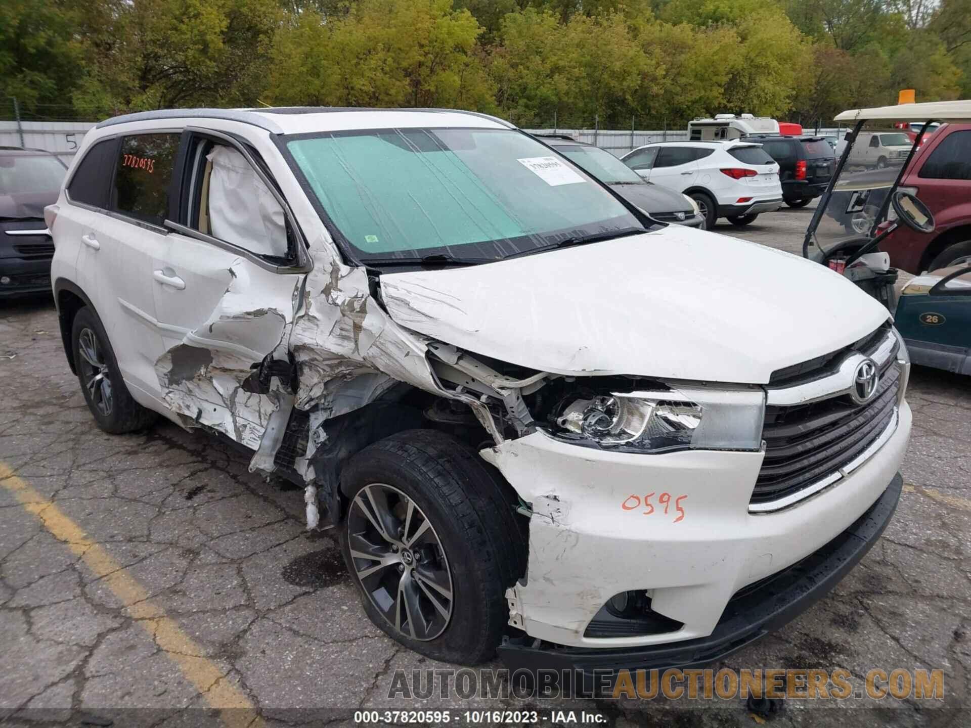 5TDJKRFH0GS354625 TOYOTA HIGHLANDER 2016