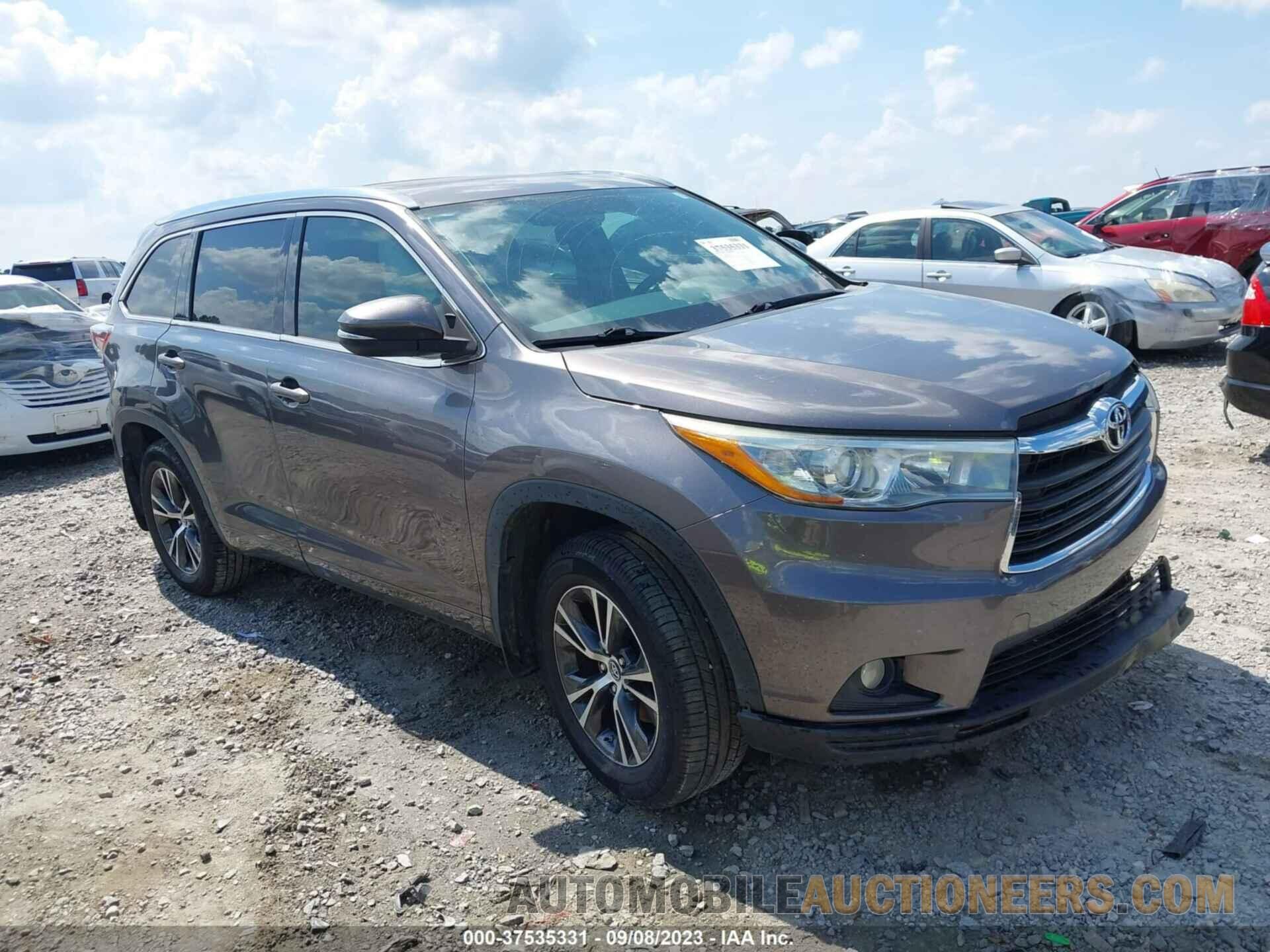 5TDJKRFH0GS500795 TOYOTA HIGHLANDER 2016