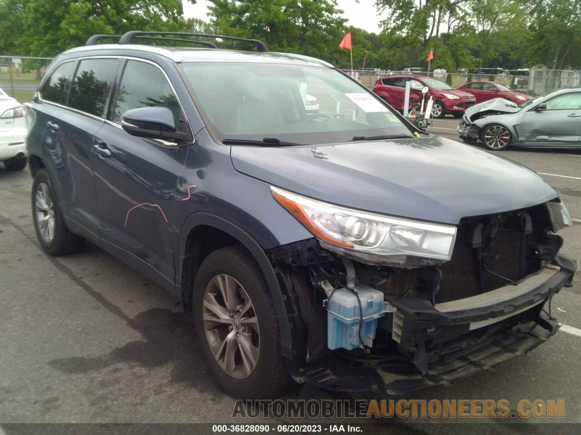 5TDJKRFH1FS095688 TOYOTA HIGHLANDER 2015