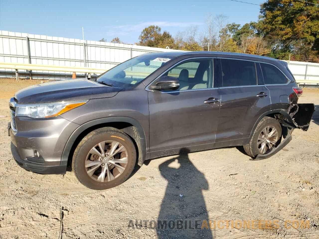 5TDJKRFH1FS129502 TOYOTA HIGHLANDER 2015