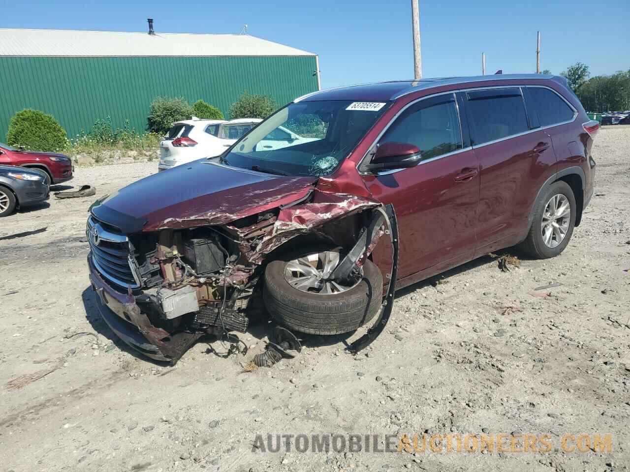 5TDJKRFH1FS187979 TOYOTA HIGHLANDER 2015