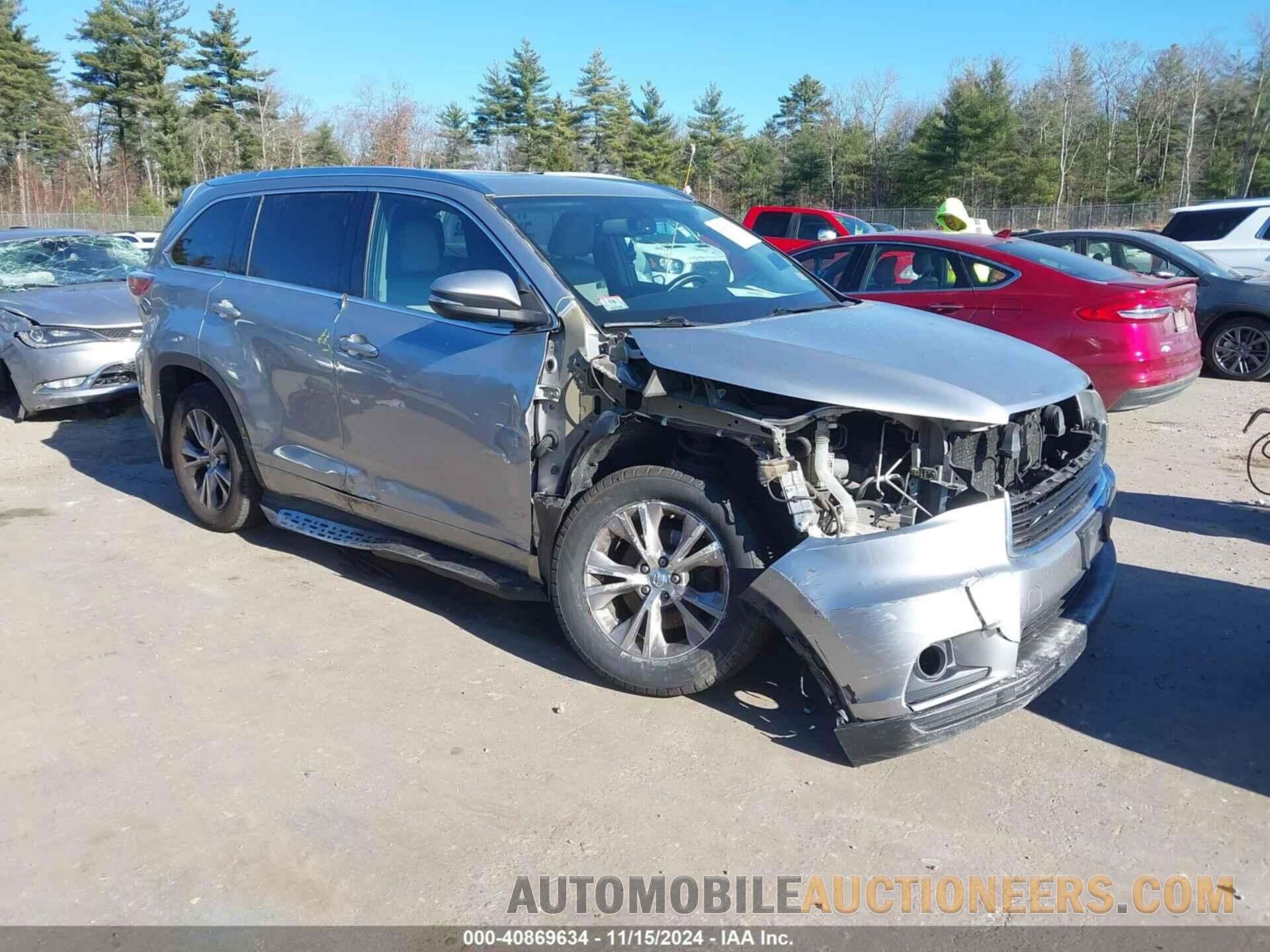 5TDJKRFH1FS205221 TOYOTA HIGHLANDER 2015