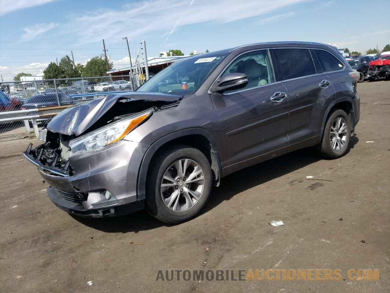 5TDJKRFH1FS207664 TOYOTA HIGHLANDER 2015