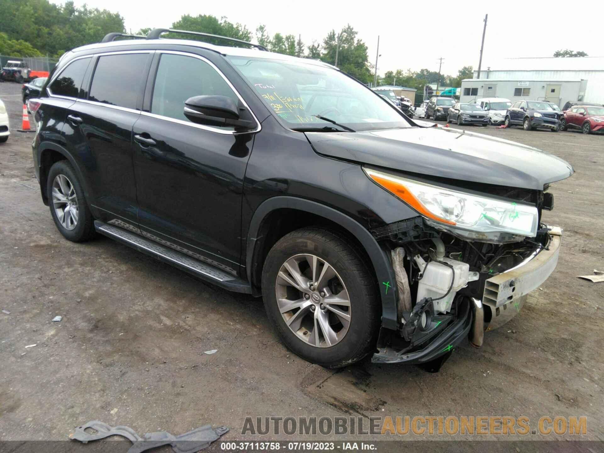 5TDJKRFH1FS218289 TOYOTA HIGHLANDER 2015