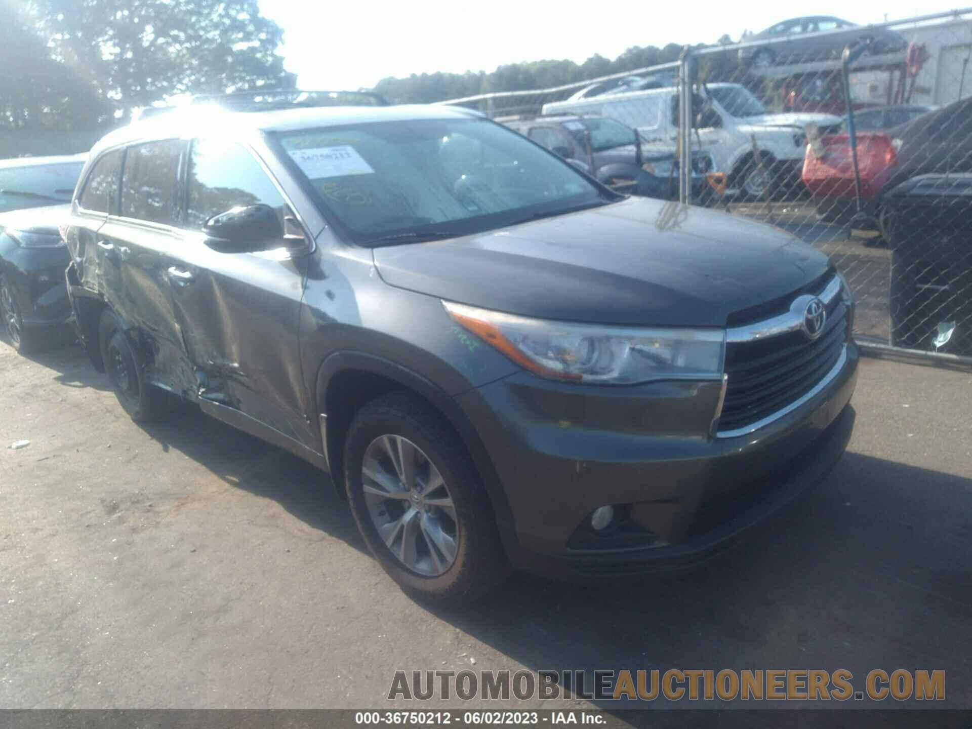 5TDJKRFH1FS221502 TOYOTA HIGHLANDER 2015