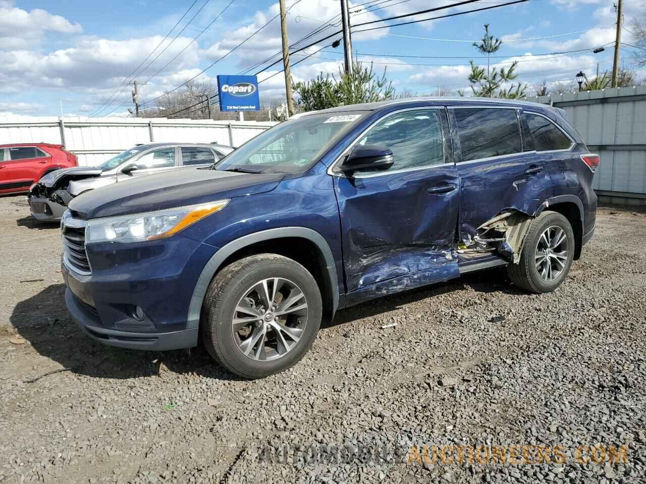 5TDJKRFH1GS231920 TOYOTA HIGHLANDER 2016