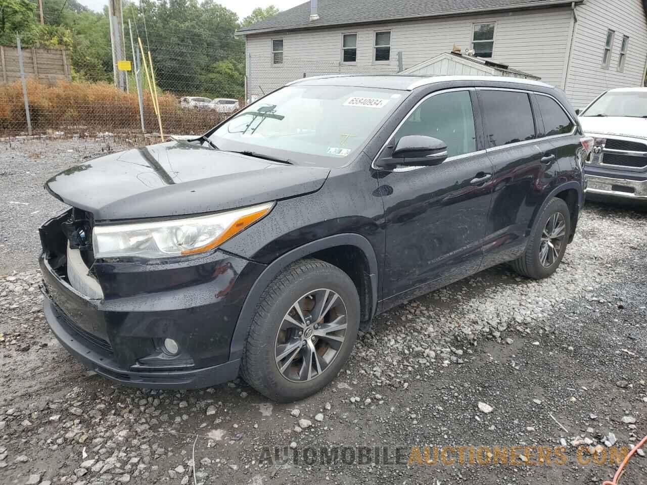 5TDJKRFH1GS244523 TOYOTA HIGHLANDER 2016