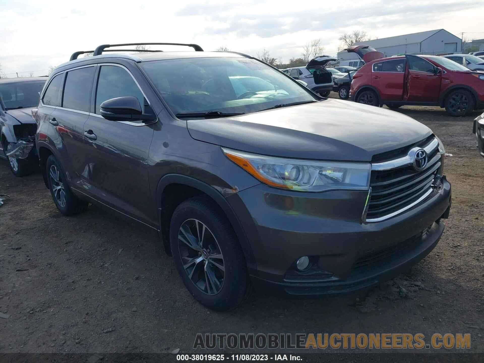 5TDJKRFH1GS248796 TOYOTA HIGHLANDER 2016