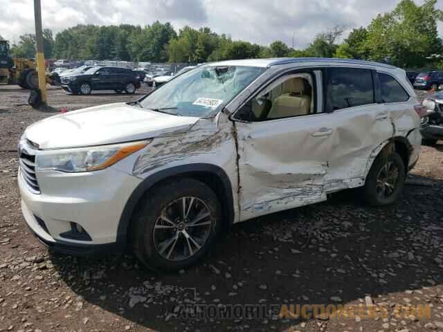 5TDJKRFH1GS279143 TOYOTA HIGHLANDER 2016