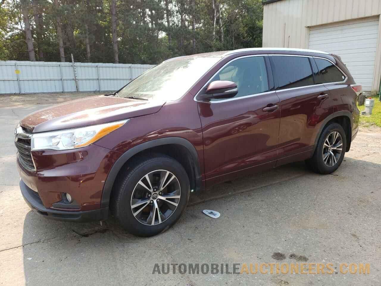 5TDJKRFH1GS284617 TOYOTA HIGHLANDER 2016