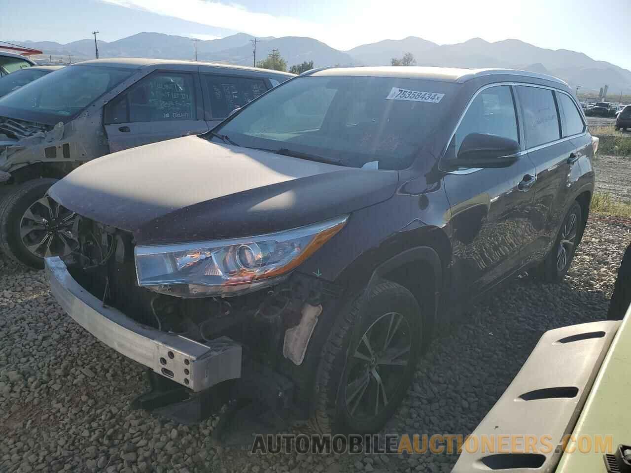 5TDJKRFH1GS299571 TOYOTA HIGHLANDER 2016