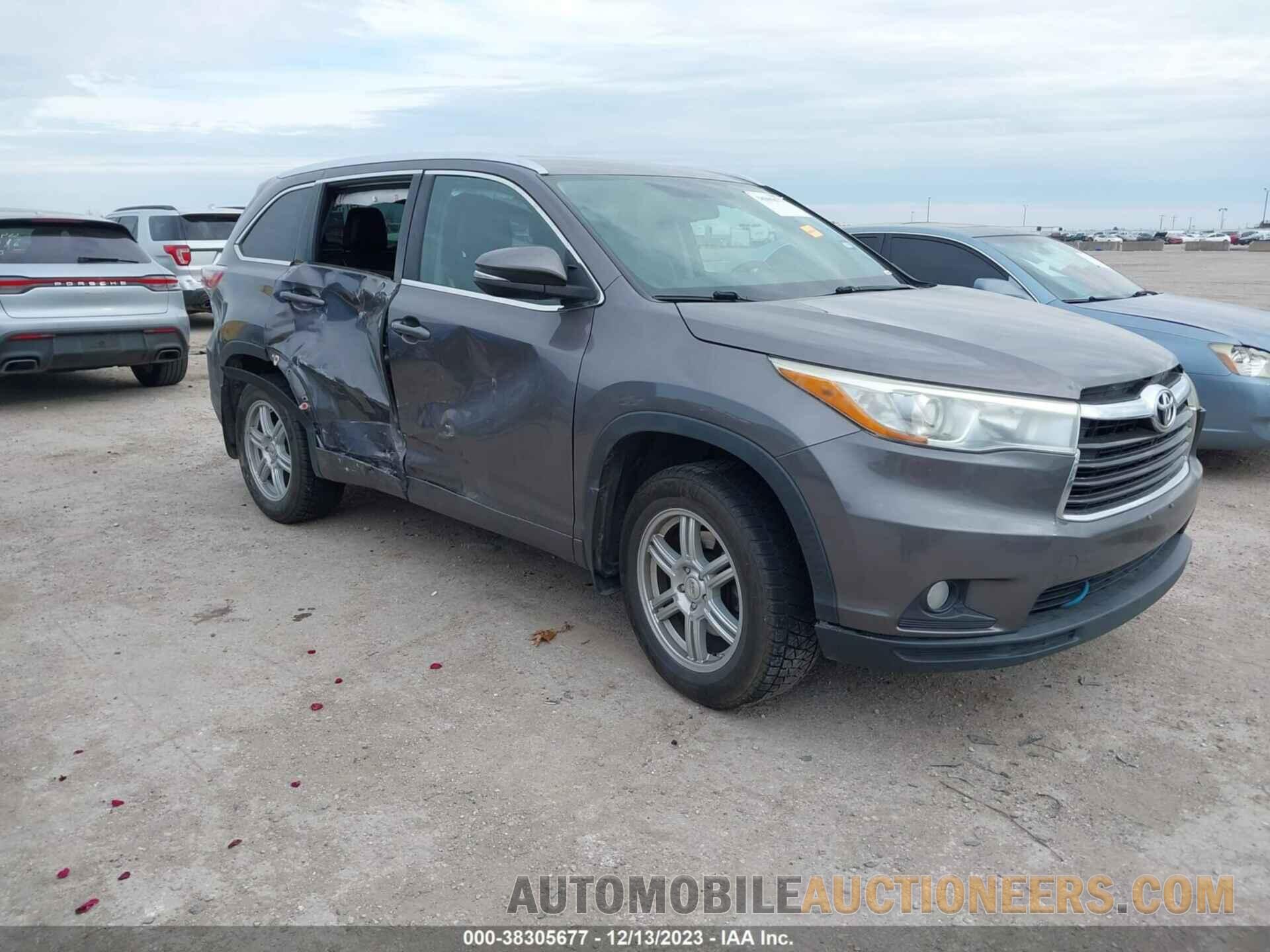 5TDJKRFH1GS301786 TOYOTA HIGHLANDER 2016