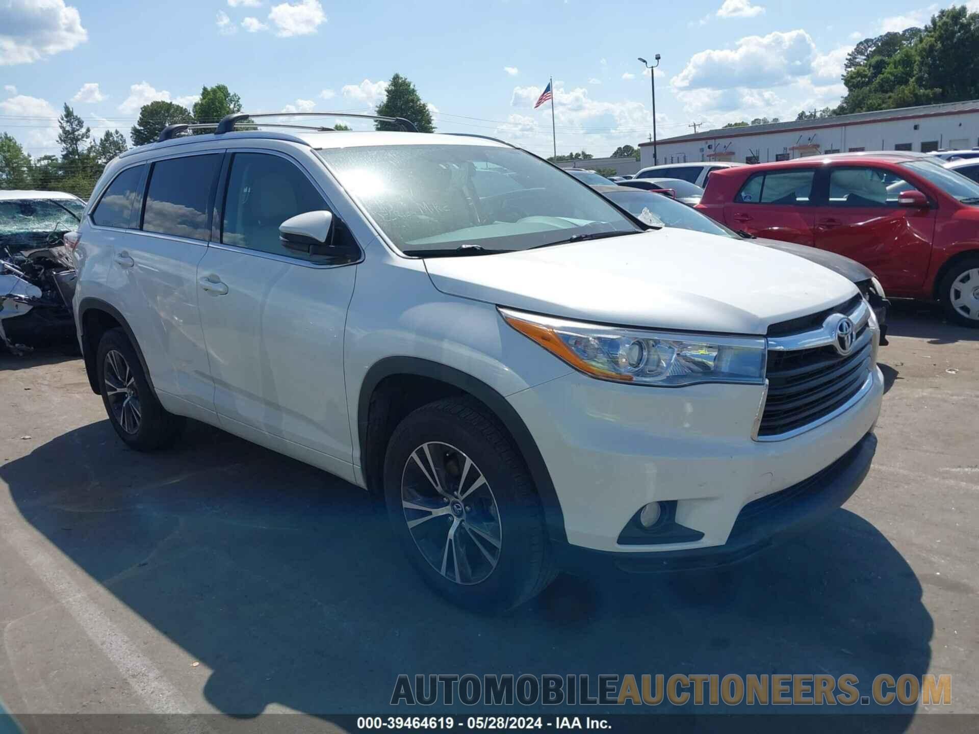 5TDJKRFH1GS310665 TOYOTA HIGHLANDER 2016