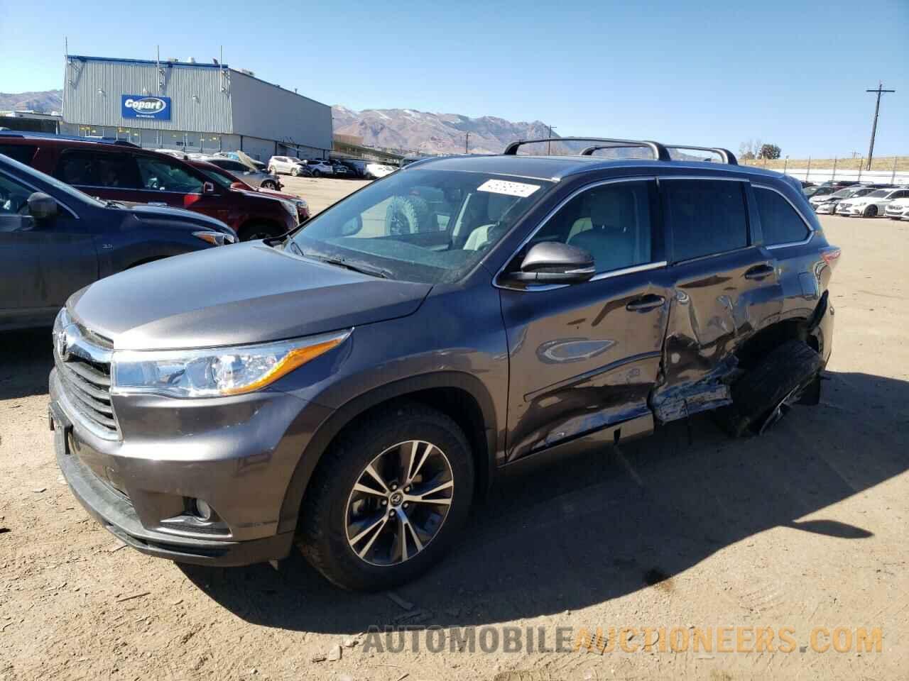 5TDJKRFH1GS333234 TOYOTA HIGHLANDER 2016