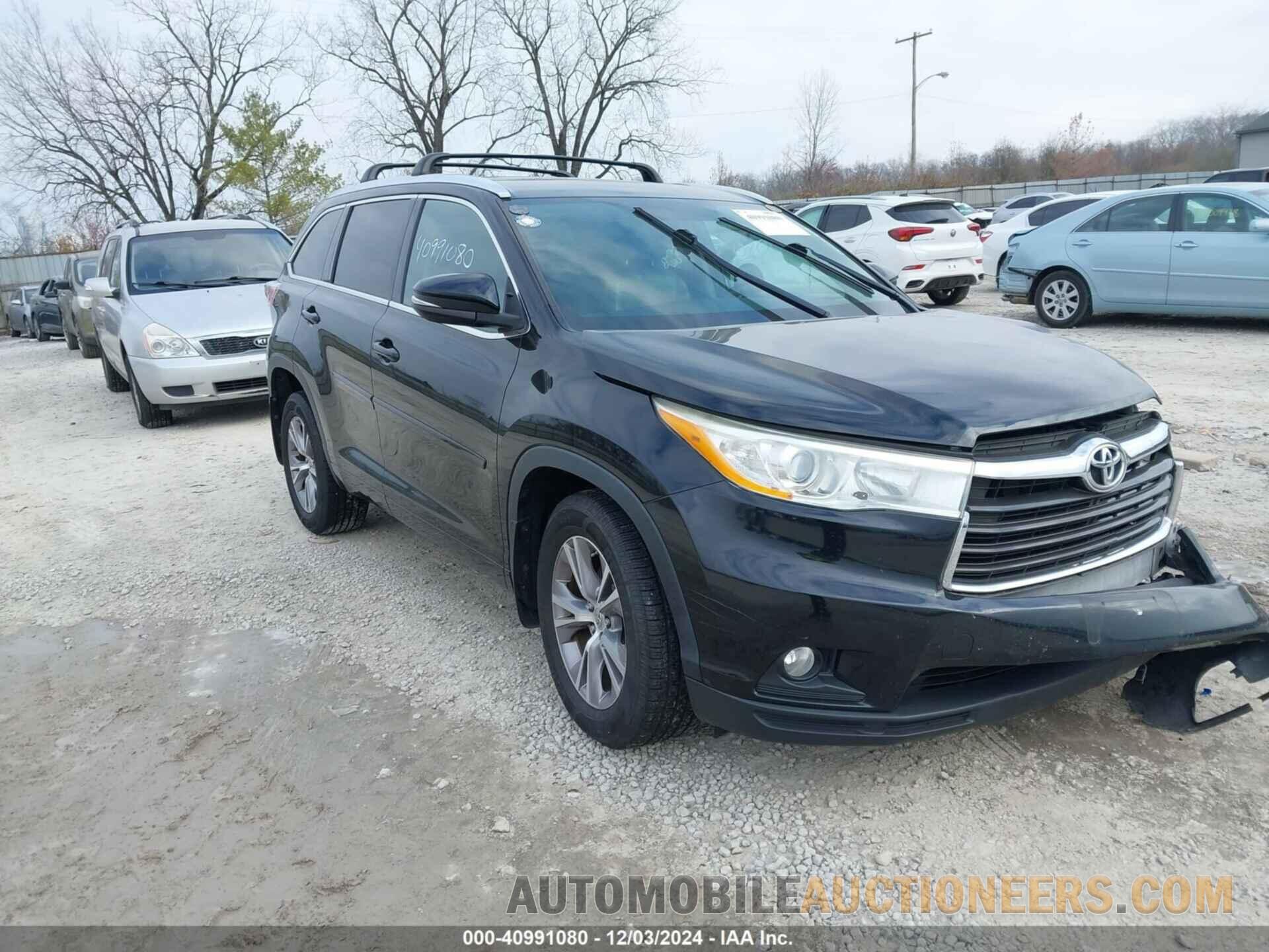 5TDJKRFH2ES021629 TOYOTA HIGHLANDER 2014