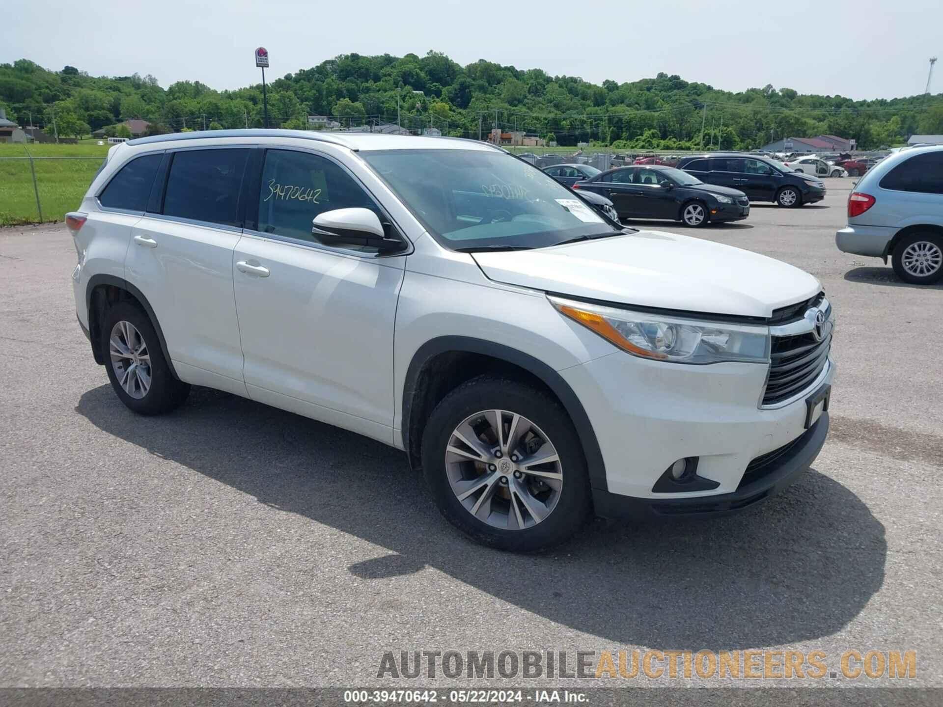 5TDJKRFH2FS073490 TOYOTA HIGHLANDER 2015