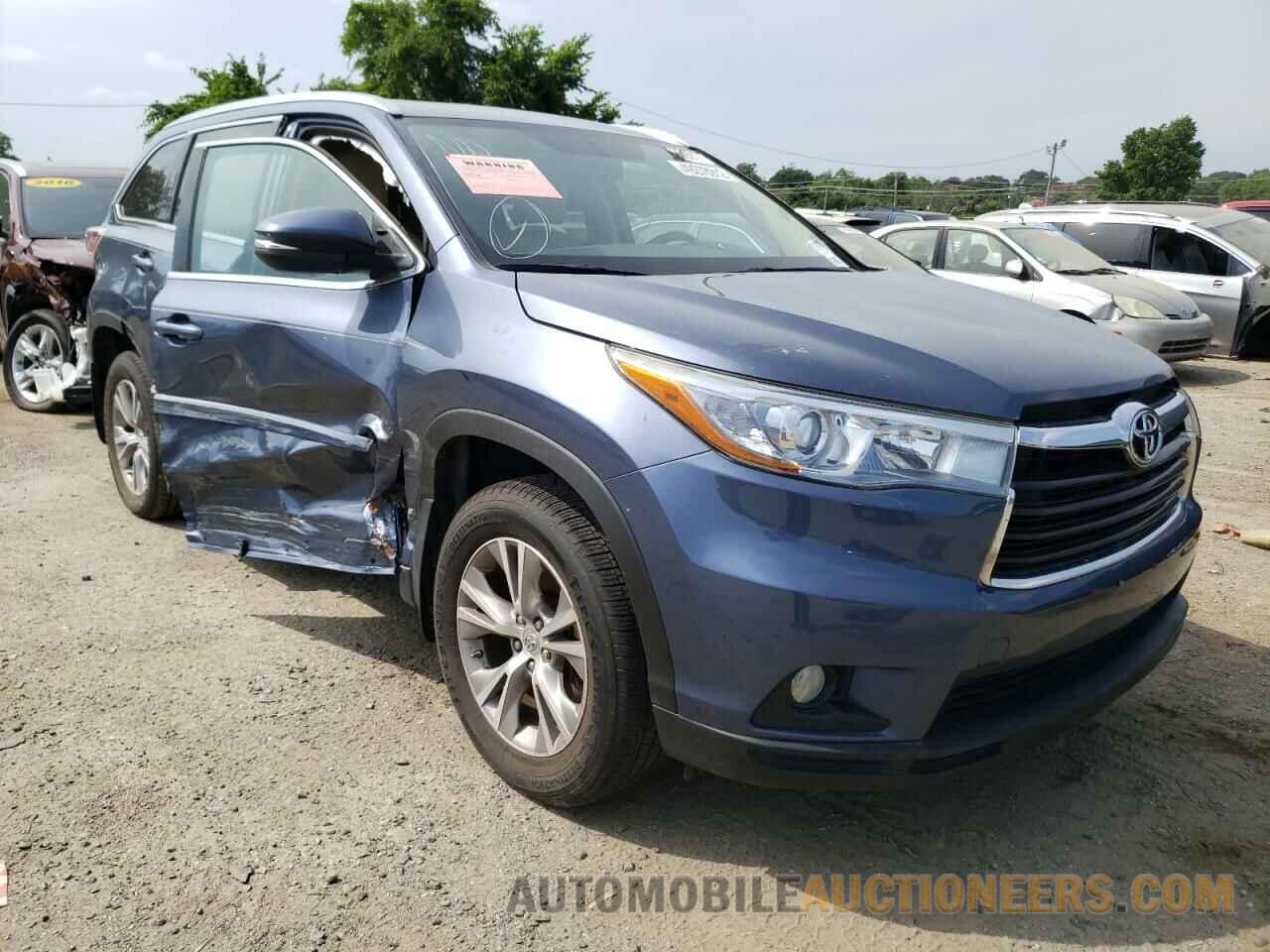 5TDJKRFH2FS096008 TOYOTA HIGHLANDER 2015