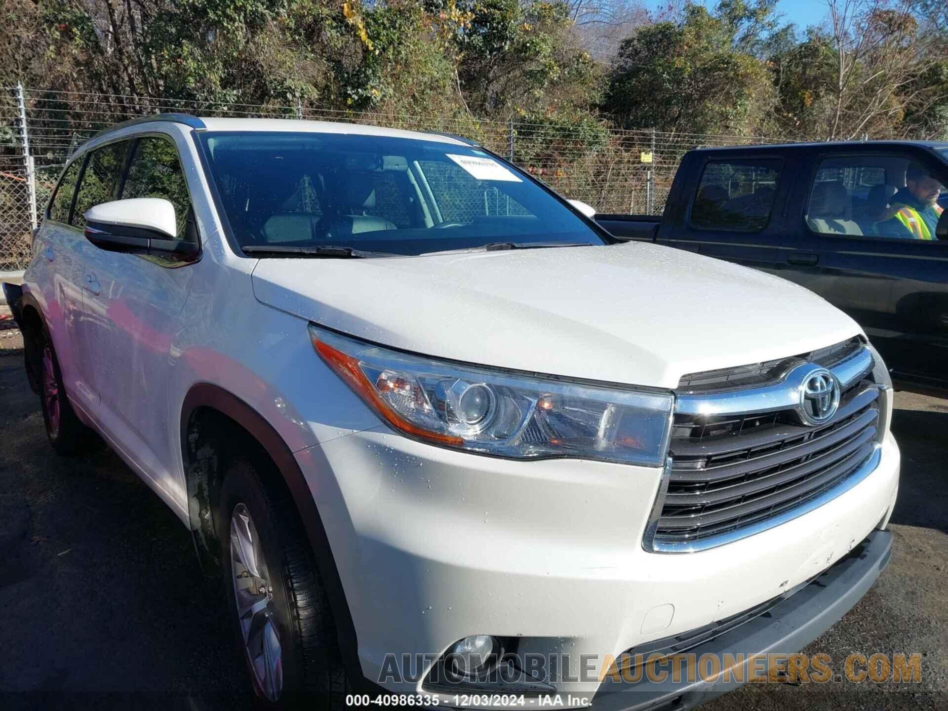 5TDJKRFH2FS101160 TOYOTA HIGHLANDER 2015