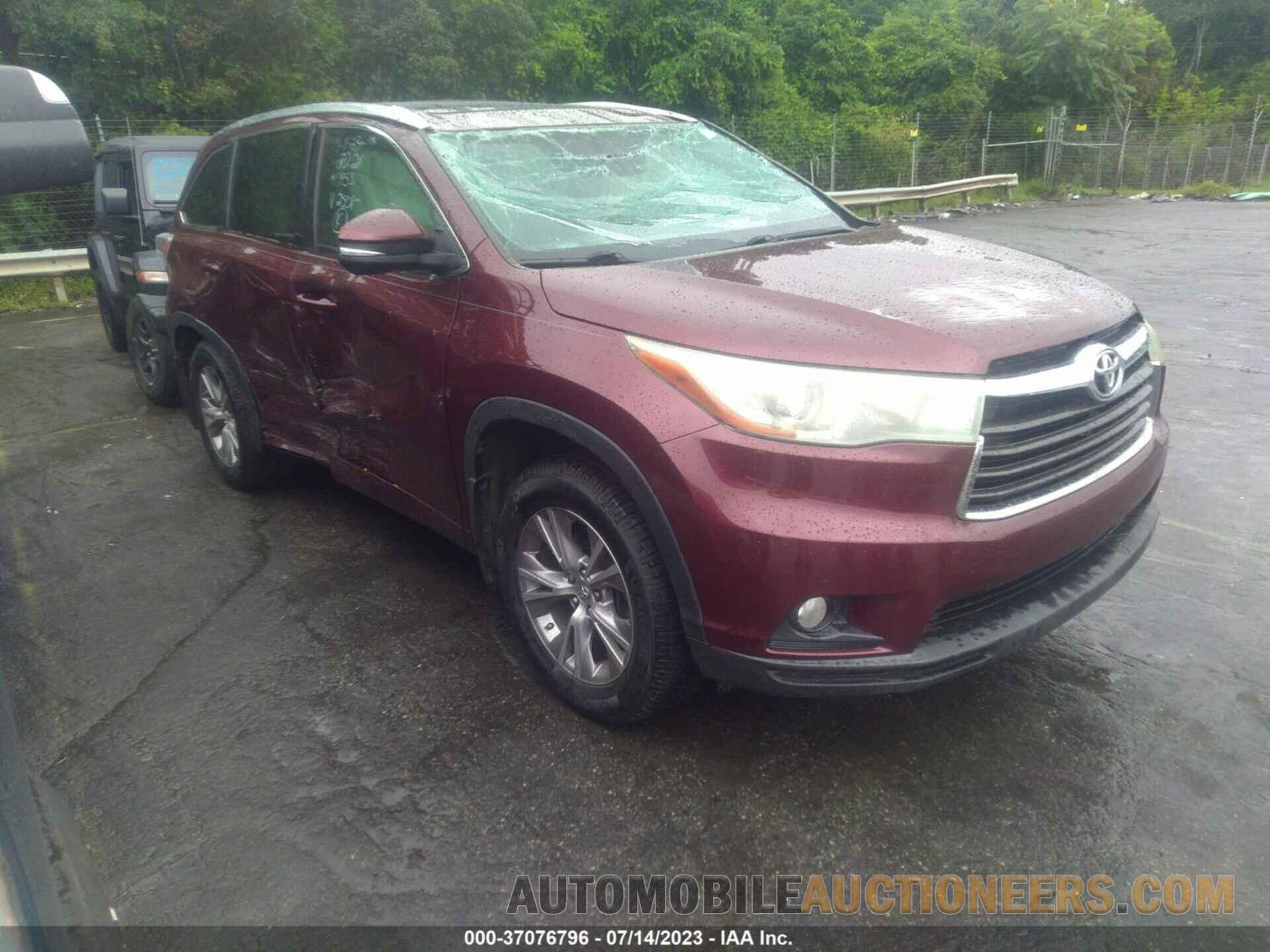 5TDJKRFH2FS112501 TOYOTA HIGHLANDER 2015