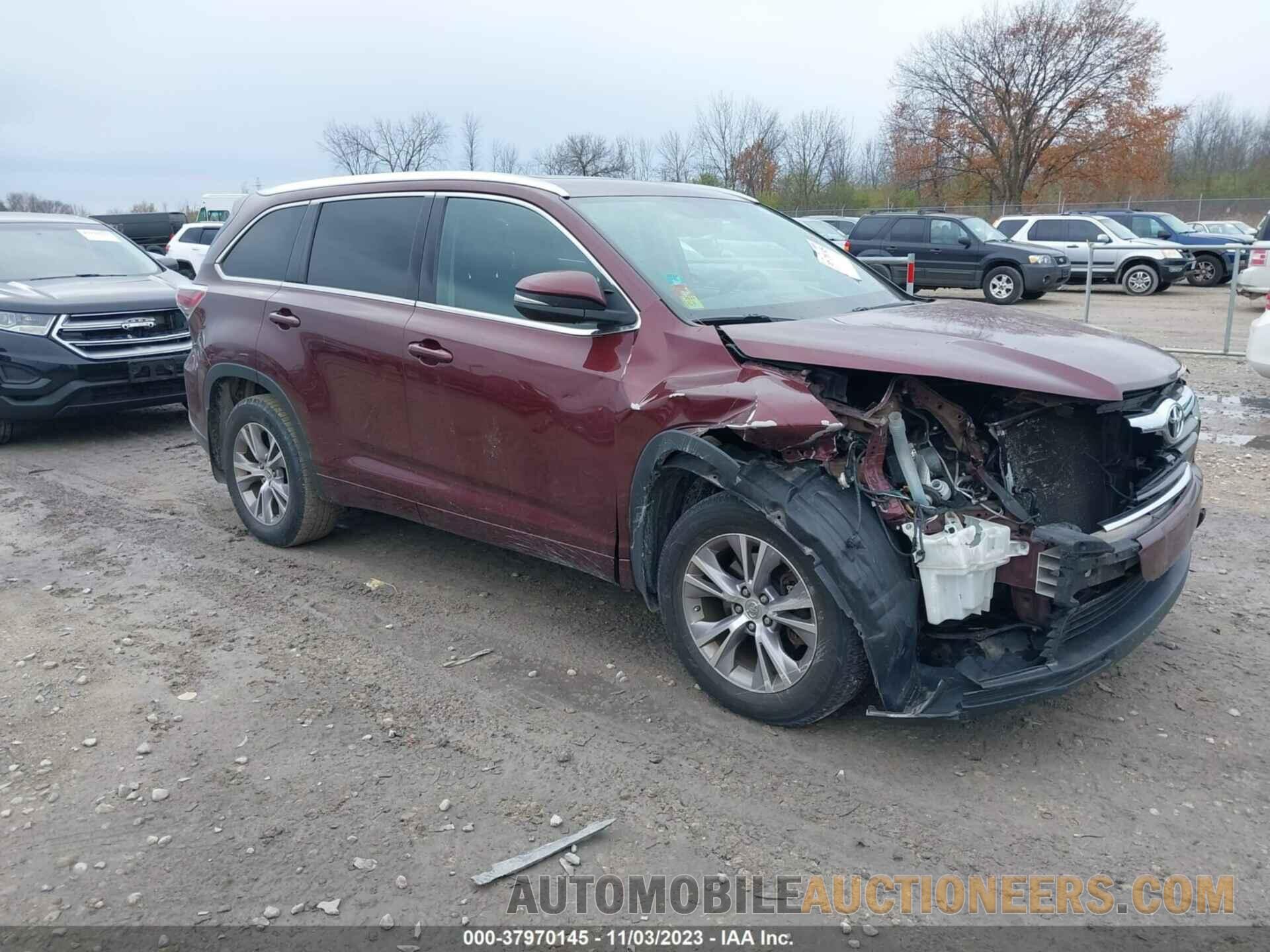 5TDJKRFH2FS117942 TOYOTA HIGHLANDER 2015