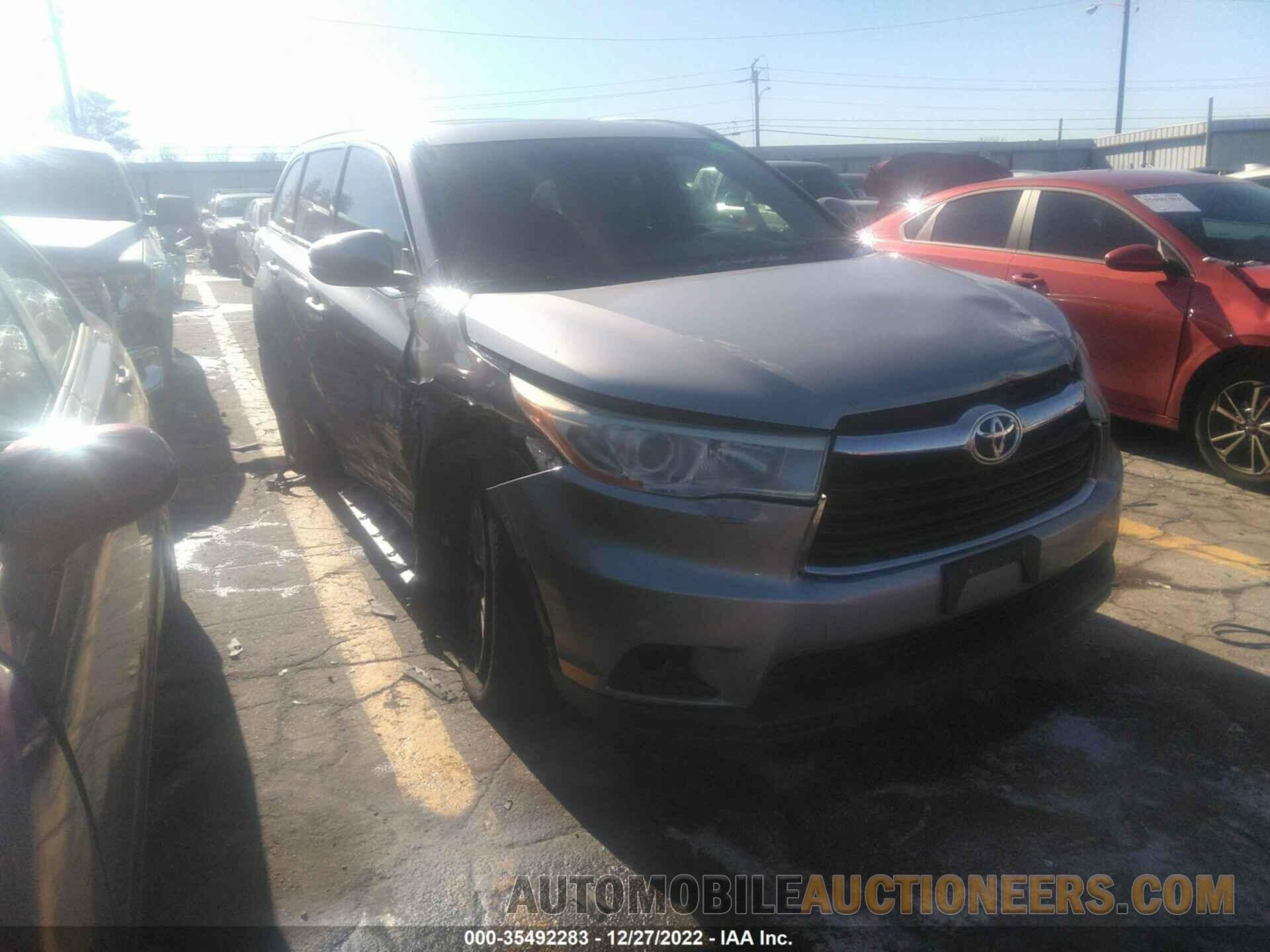 5TDJKRFH2FS119254 TOYOTA HIGHLANDER 2015