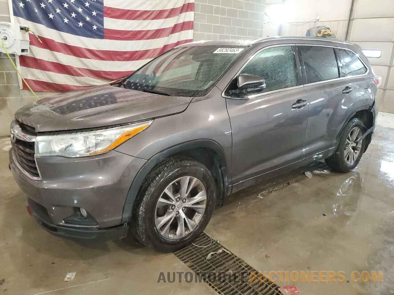 5TDJKRFH2FS125622 TOYOTA HIGHLANDER 2015