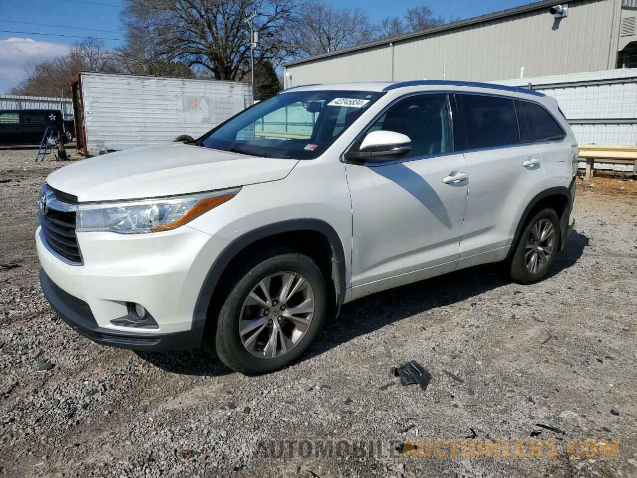 5TDJKRFH2FS144204 TOYOTA HIGHLANDER 2015