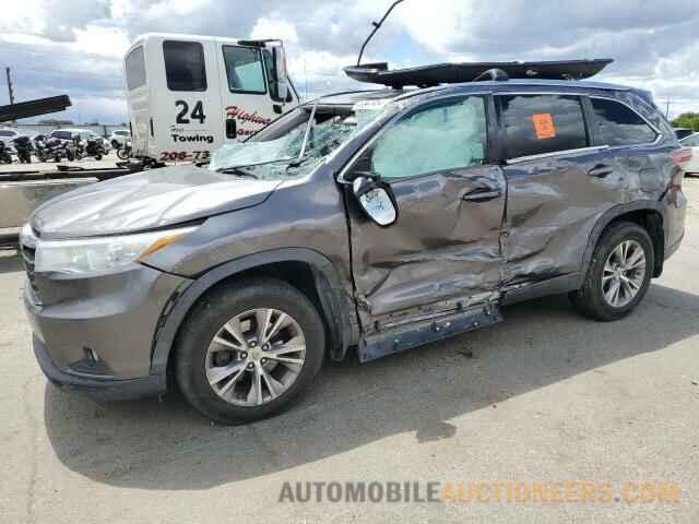 5TDJKRFH2FS150276 TOYOTA HIGHLANDER 2015