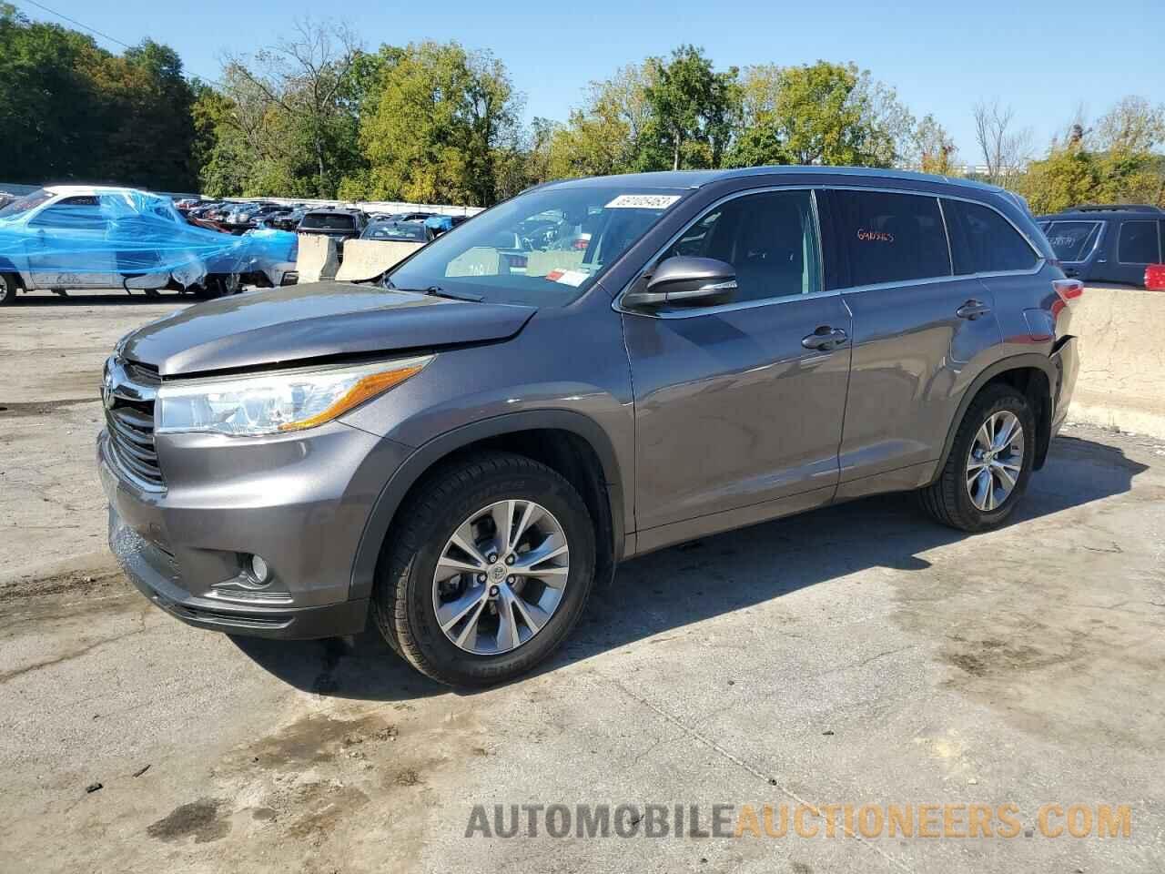 5TDJKRFH2FS179891 TOYOTA HIGHLANDER 2015