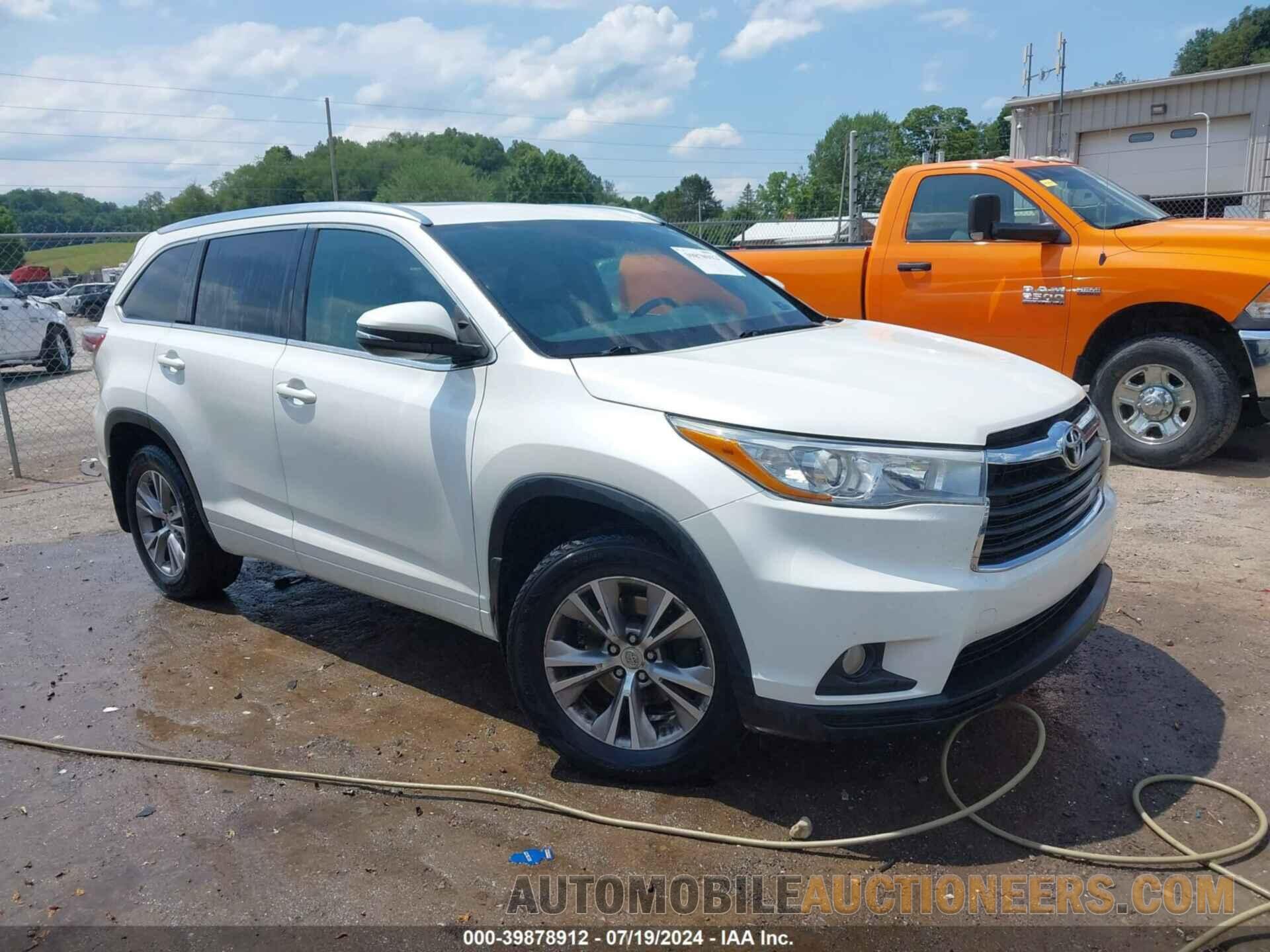 5TDJKRFH2FS187795 TOYOTA HIGHLANDER 2015