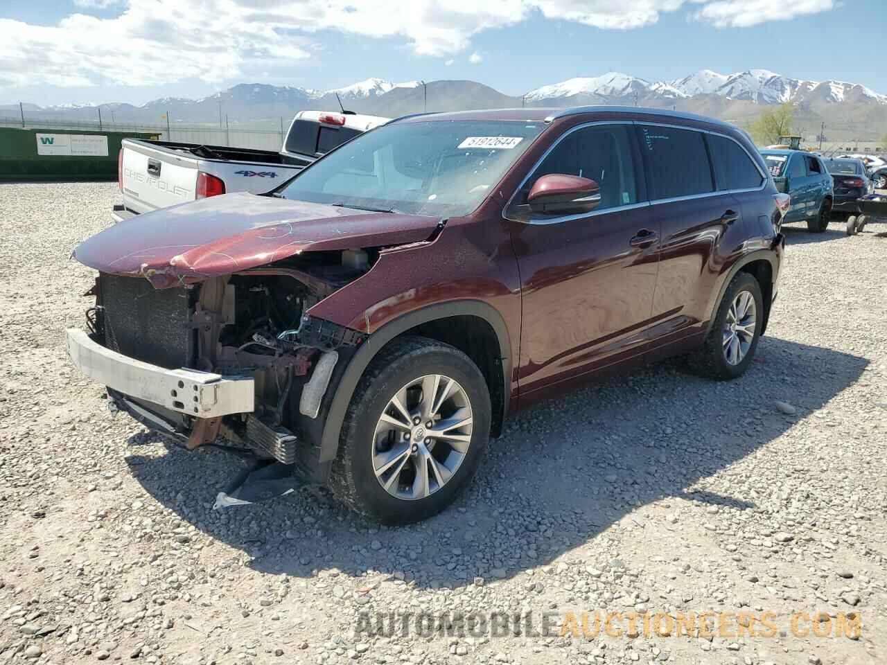 5TDJKRFH2FS206670 TOYOTA HIGHLANDER 2015