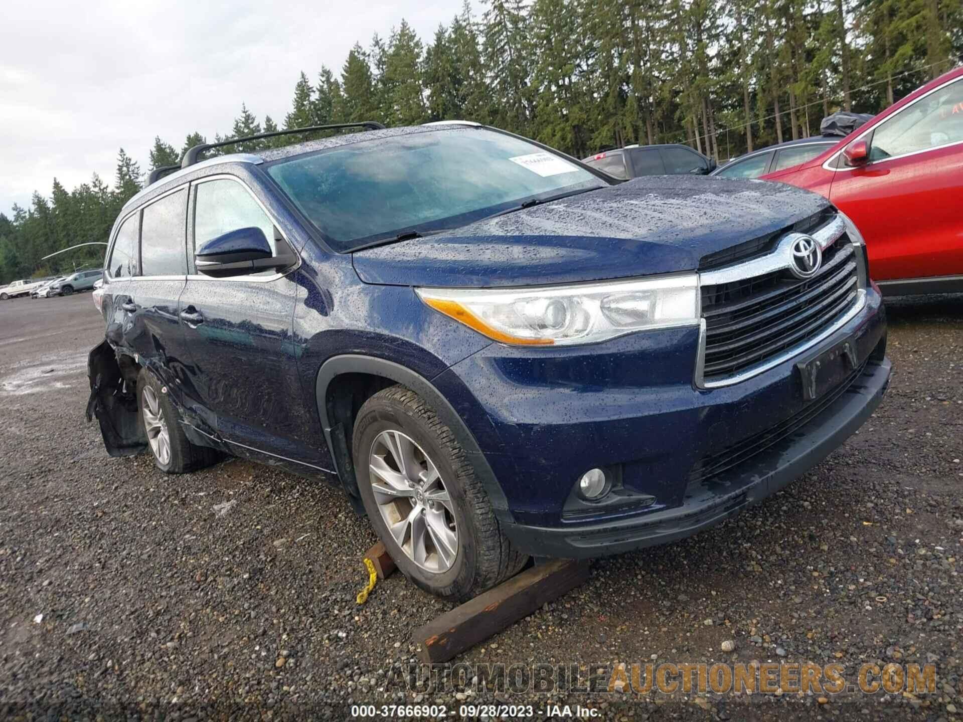 5TDJKRFH2FS221220 TOYOTA HIGHLANDER 2015