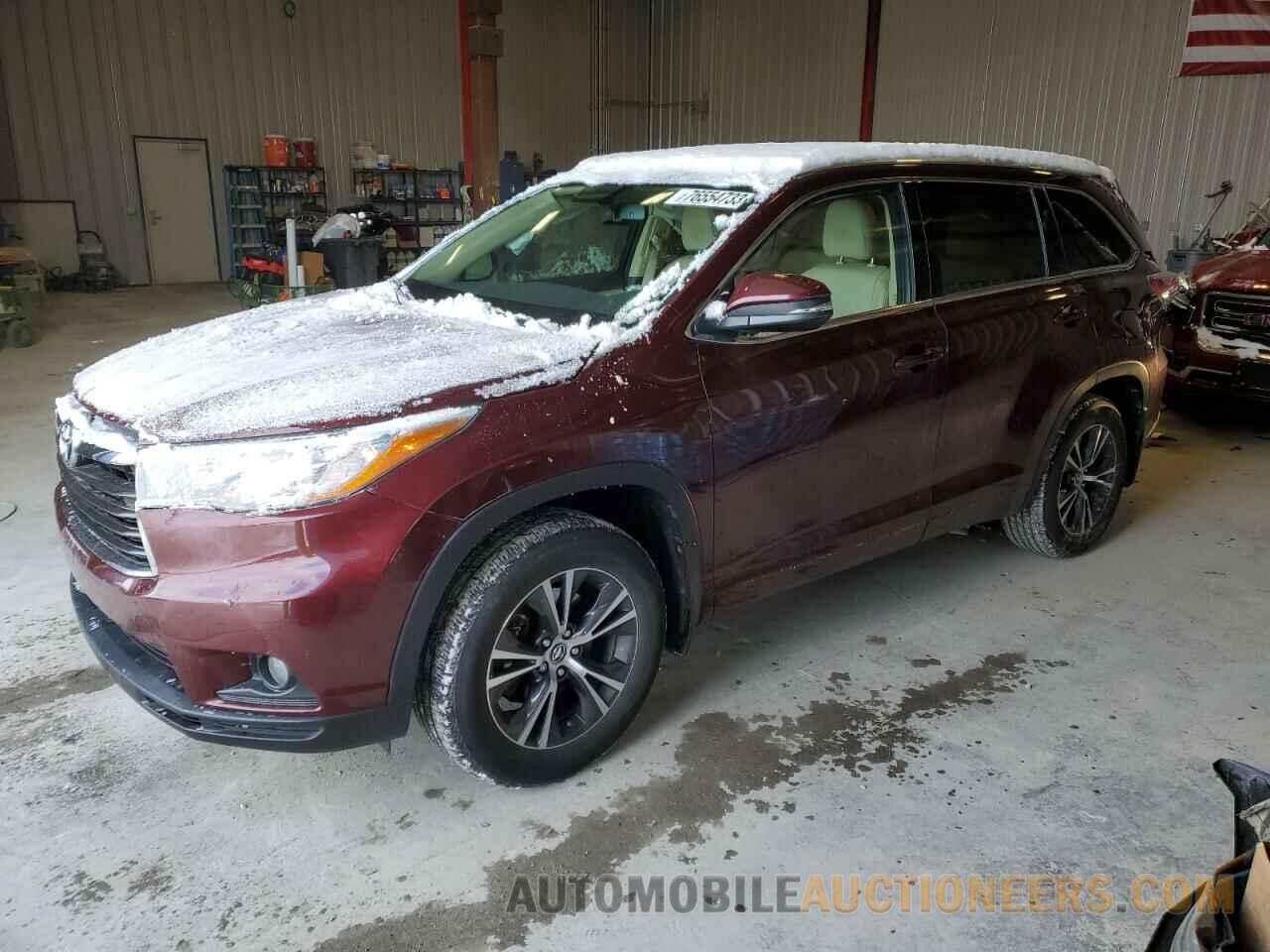 5TDJKRFH2GS232574 TOYOTA HIGHLANDER 2016