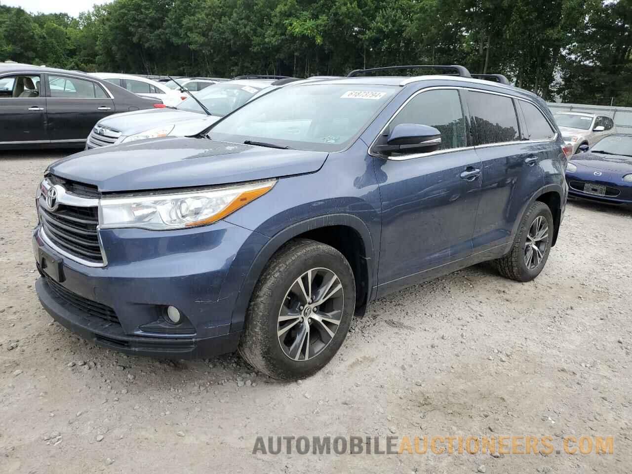 5TDJKRFH2GS245969 TOYOTA HIGHLANDER 2016