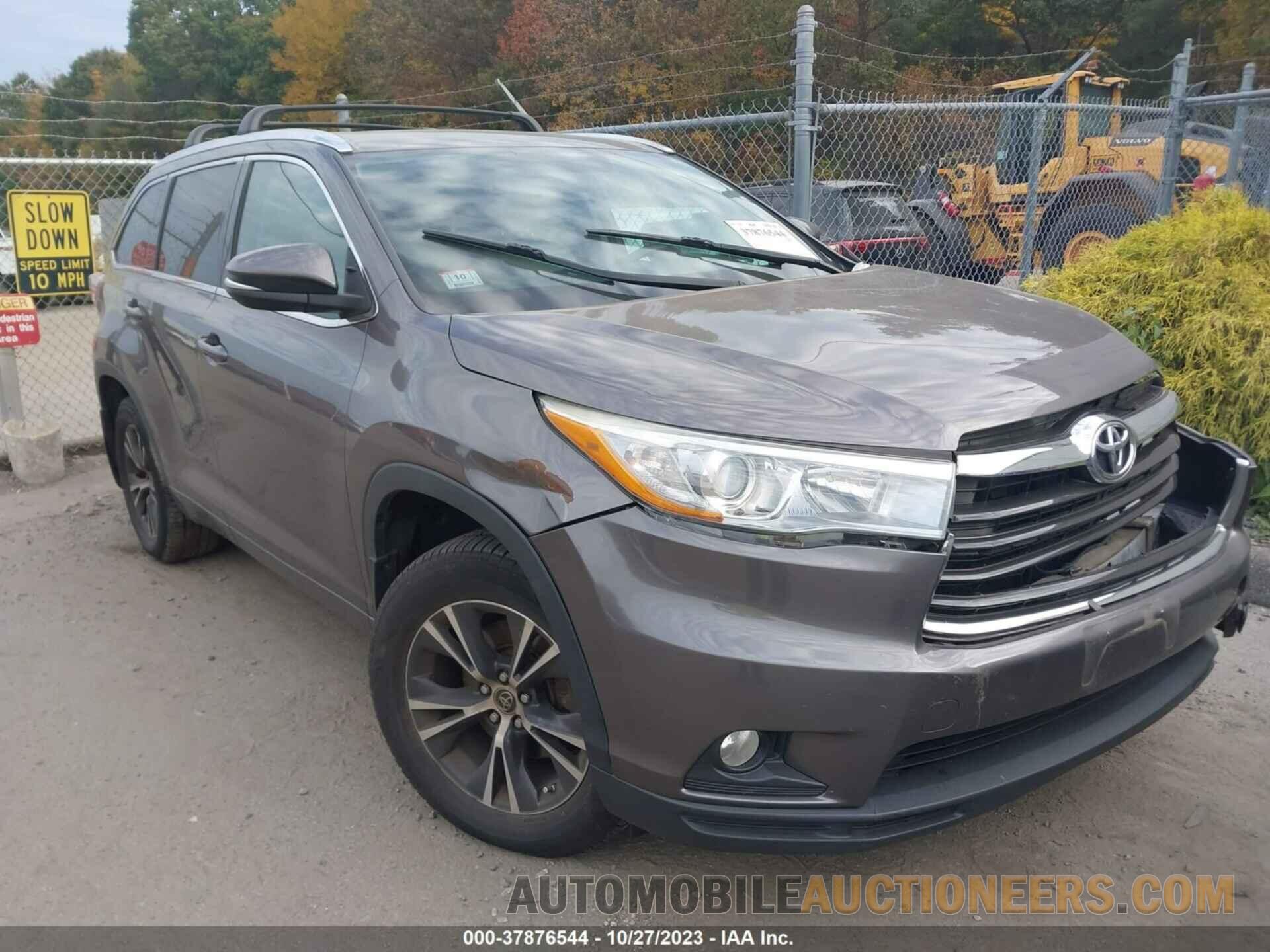 5TDJKRFH2GS248922 TOYOTA HIGHLANDER 2016