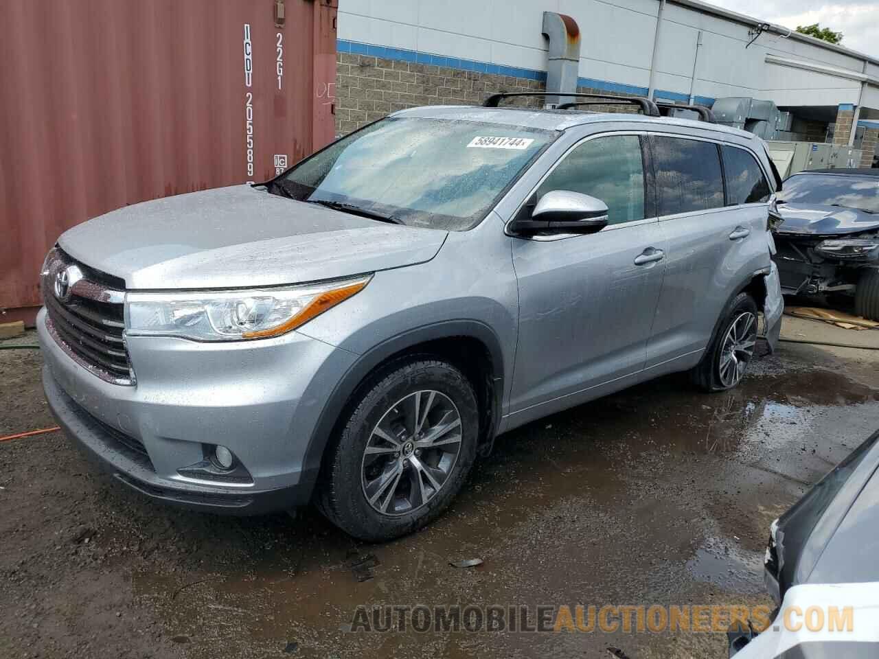 5TDJKRFH2GS257541 TOYOTA HIGHLANDER 2016