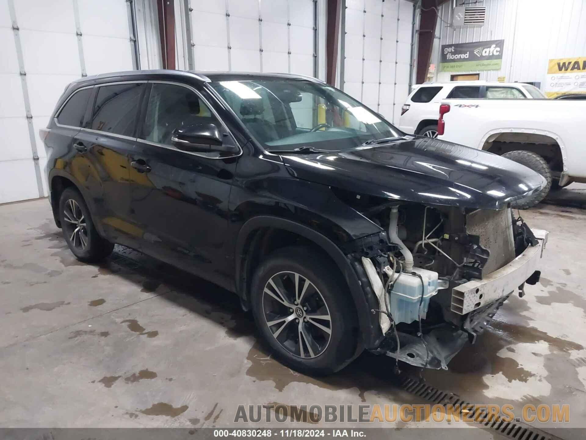 5TDJKRFH2GS259838 TOYOTA HIGHLANDER 2016