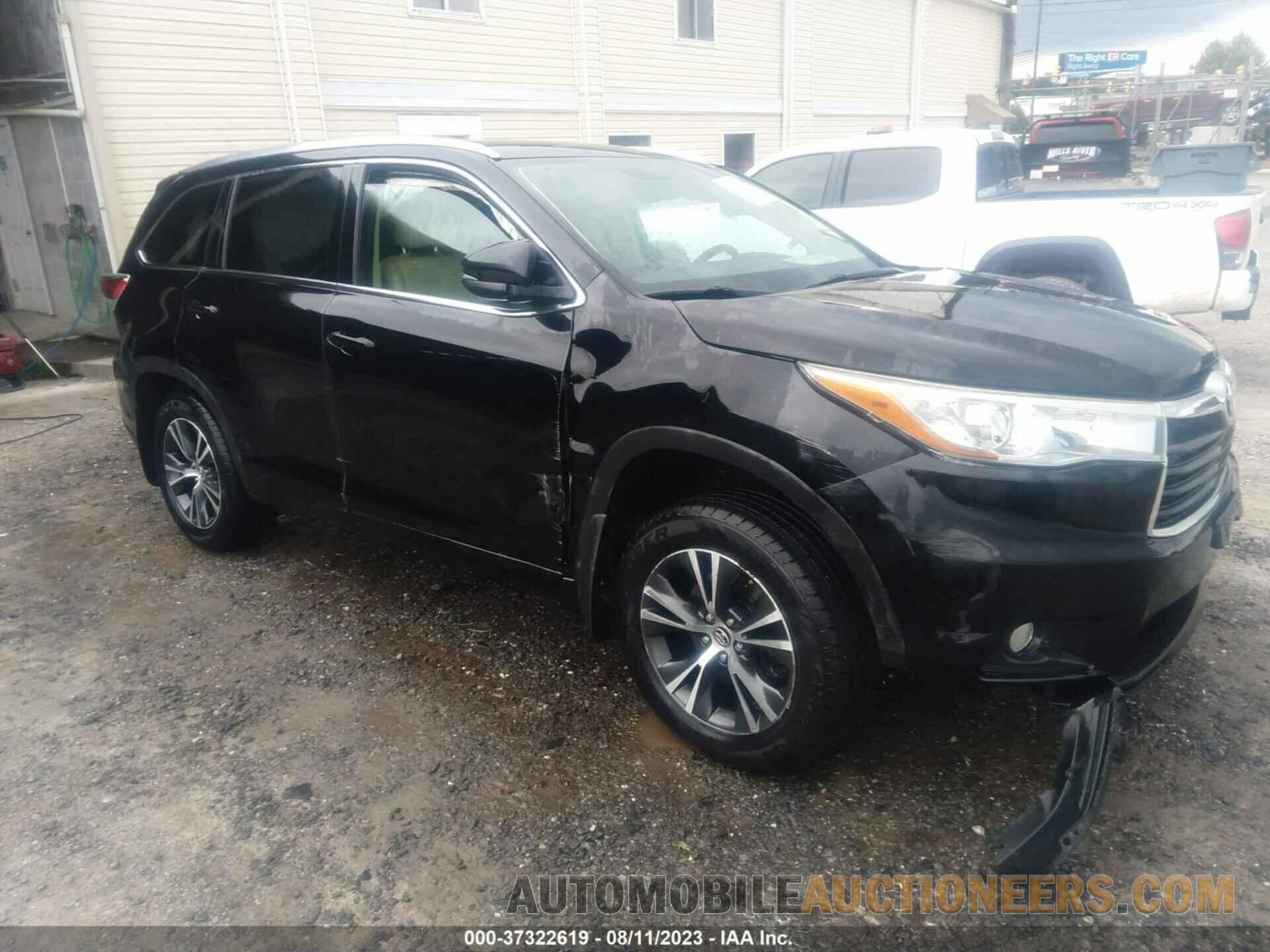 5TDJKRFH2GS266787 TOYOTA HIGHLANDER 2016