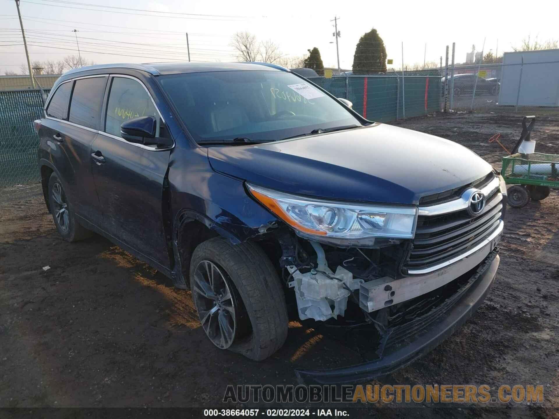 5TDJKRFH2GS275439 TOYOTA HIGHLANDER 2016