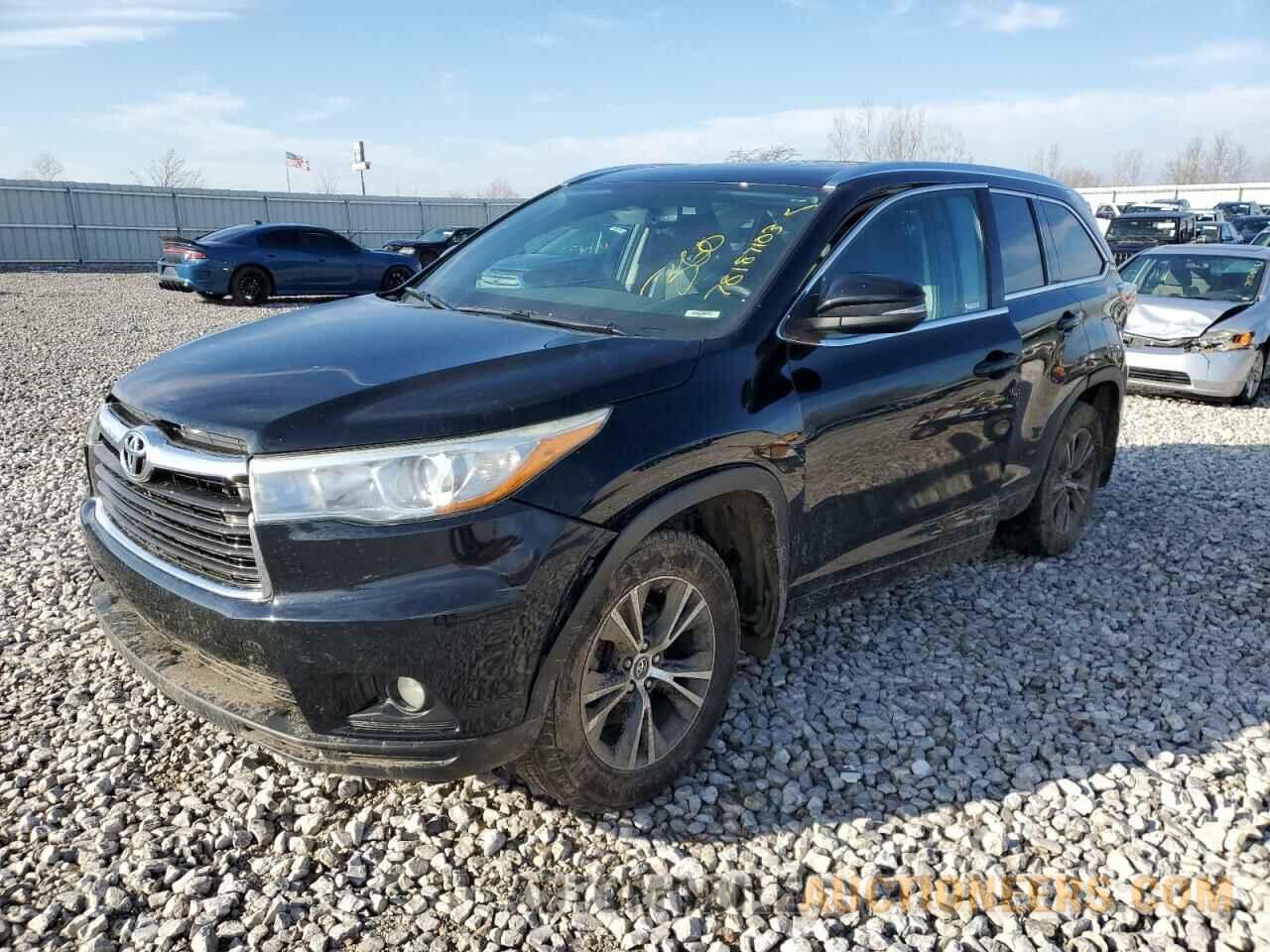 5TDJKRFH2GS287140 TOYOTA HIGHLANDER 2016