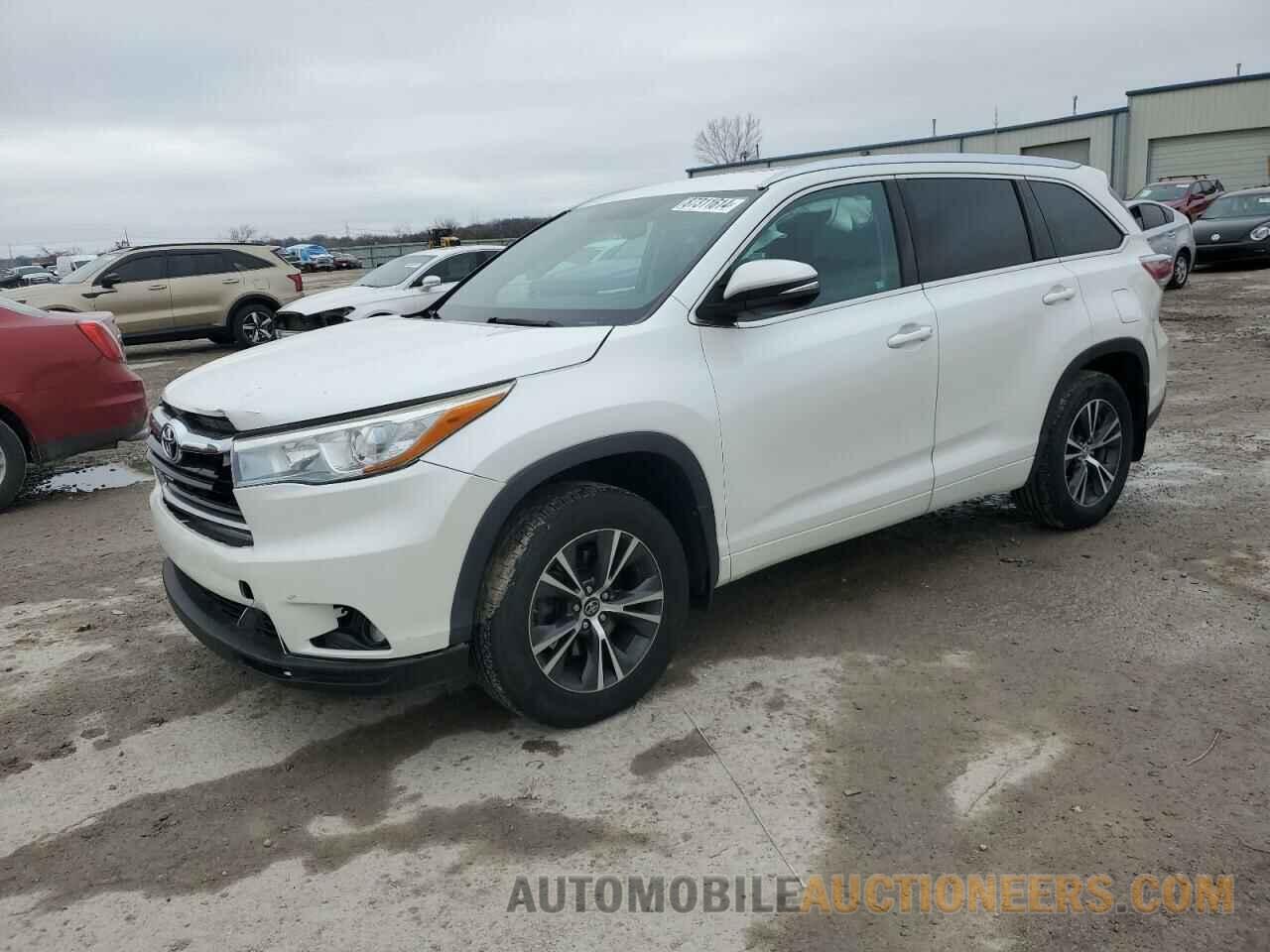 5TDJKRFH2GS287591 TOYOTA HIGHLANDER 2016