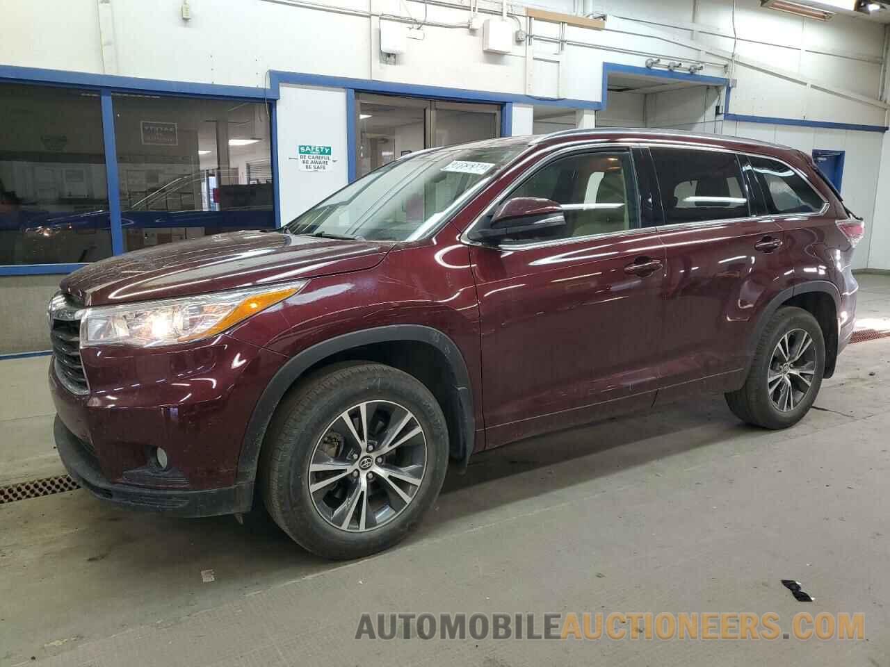 5TDJKRFH2GS292211 TOYOTA HIGHLANDER 2016