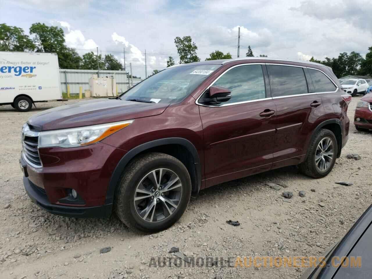 5TDJKRFH2GS300520 TOYOTA HIGHLANDER 2016