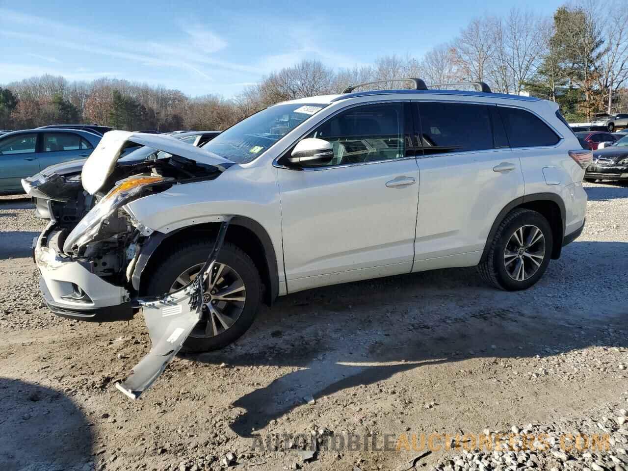 5TDJKRFH2GS314983 TOYOTA HIGHLANDER 2016